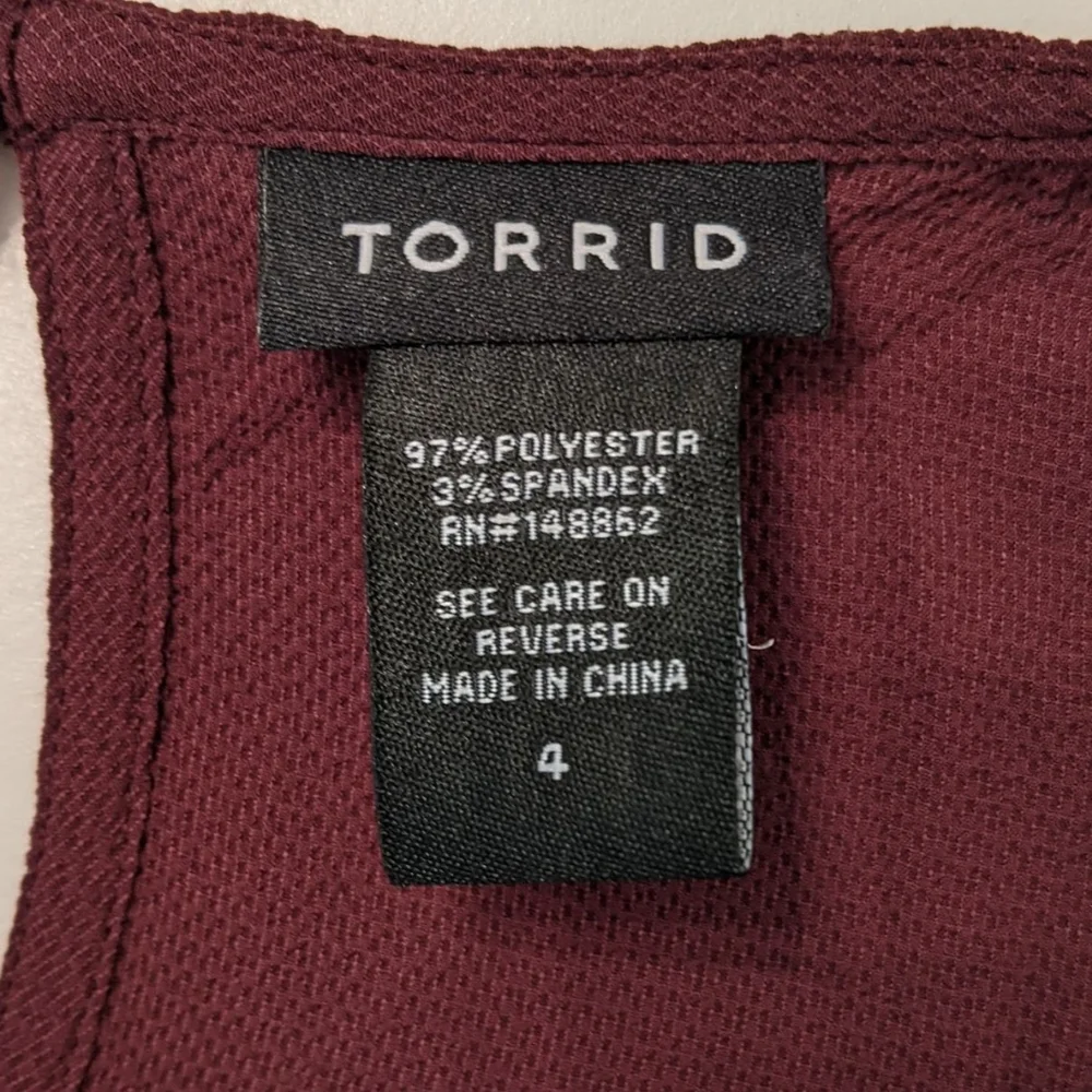 Torrid Ruffled Cold Shoulder Top - Picture 5 of 5